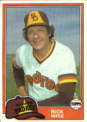 1981 Topps Baseball Cards      616     Rick Wise